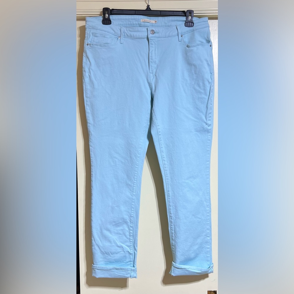 Levi’s Baby Blue Straight Leg Jeans